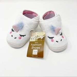 Unicorn Toddler Shoes Pink Glitter Embroidered